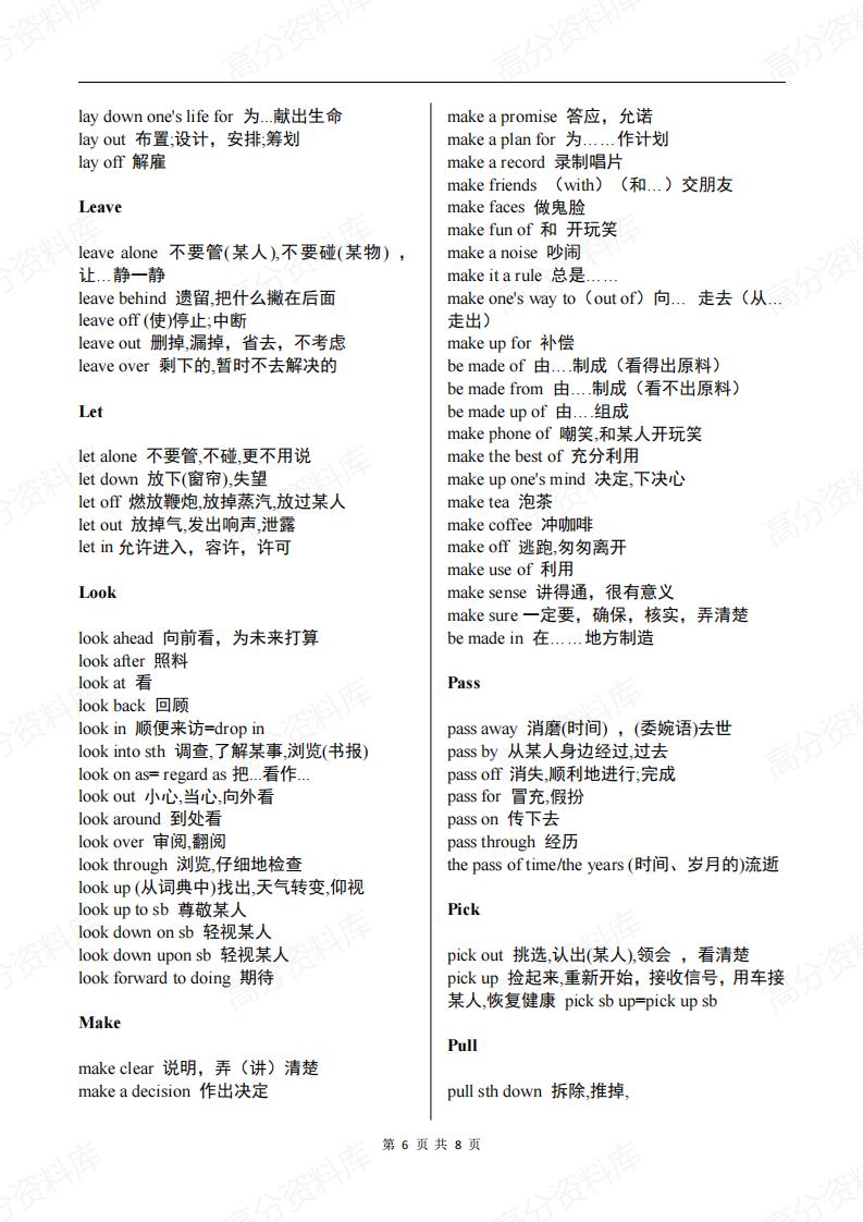高中英语-高考常考的固定搭配汇总插图高中英语5