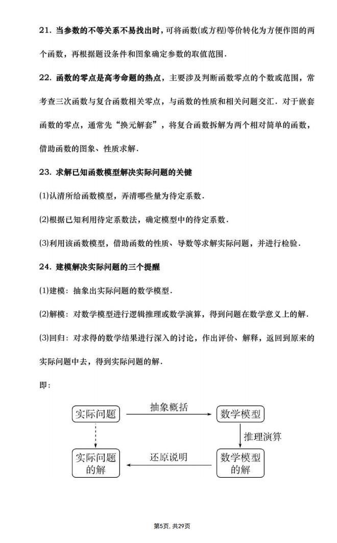 高中数学-高考数学必须牢记的136个关键注意点插图高中数学4