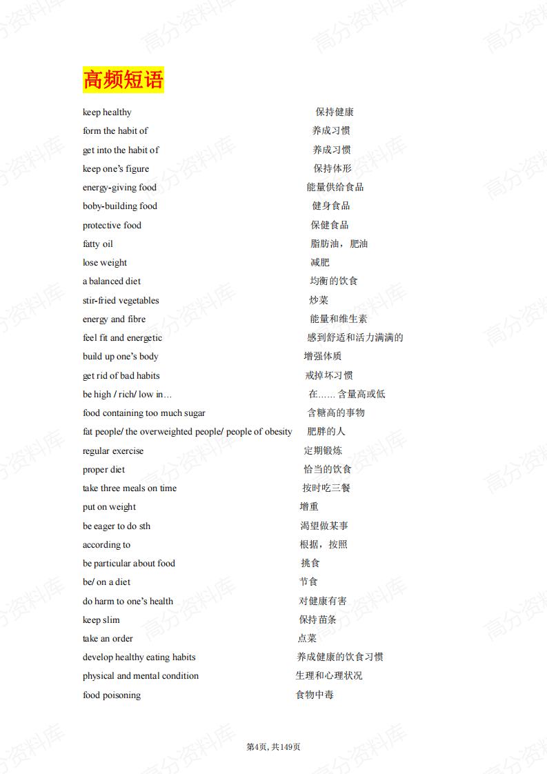 高中英语-书面表达分专题知识点梳理插图高中英语3