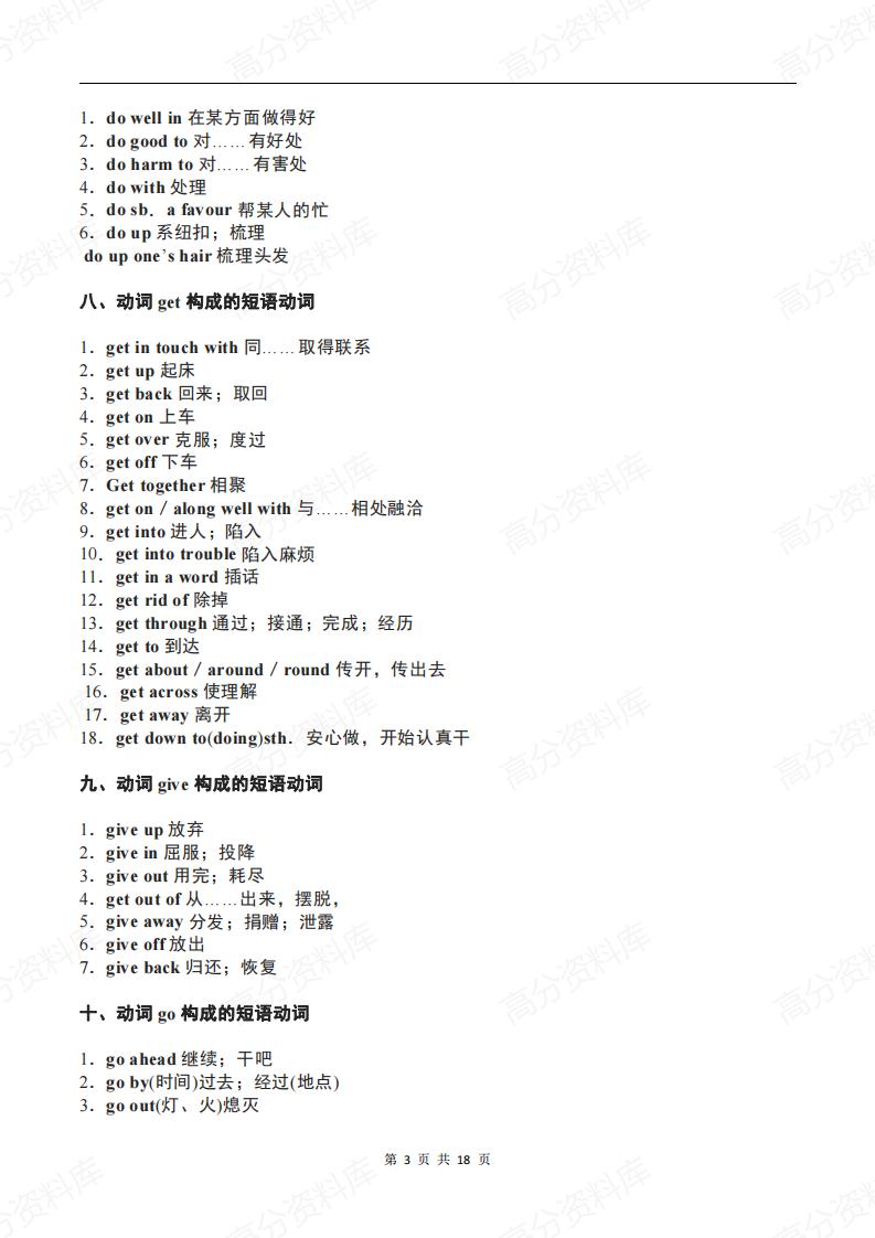 高中英语-高考英语120个重要短语动词强化记忆插图高中英语2