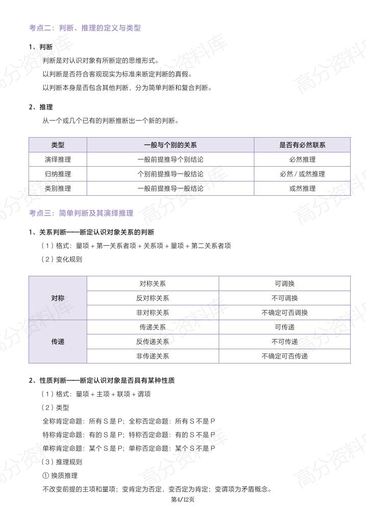 高中政治-人教版新教材高三思想政治选择性必修3逻辑与思维基础知识手册(部编版)插图高中政治3