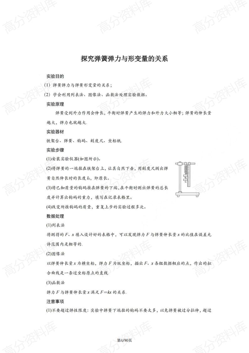 高中物理-高中物理实验专题梳理插图高中物理3