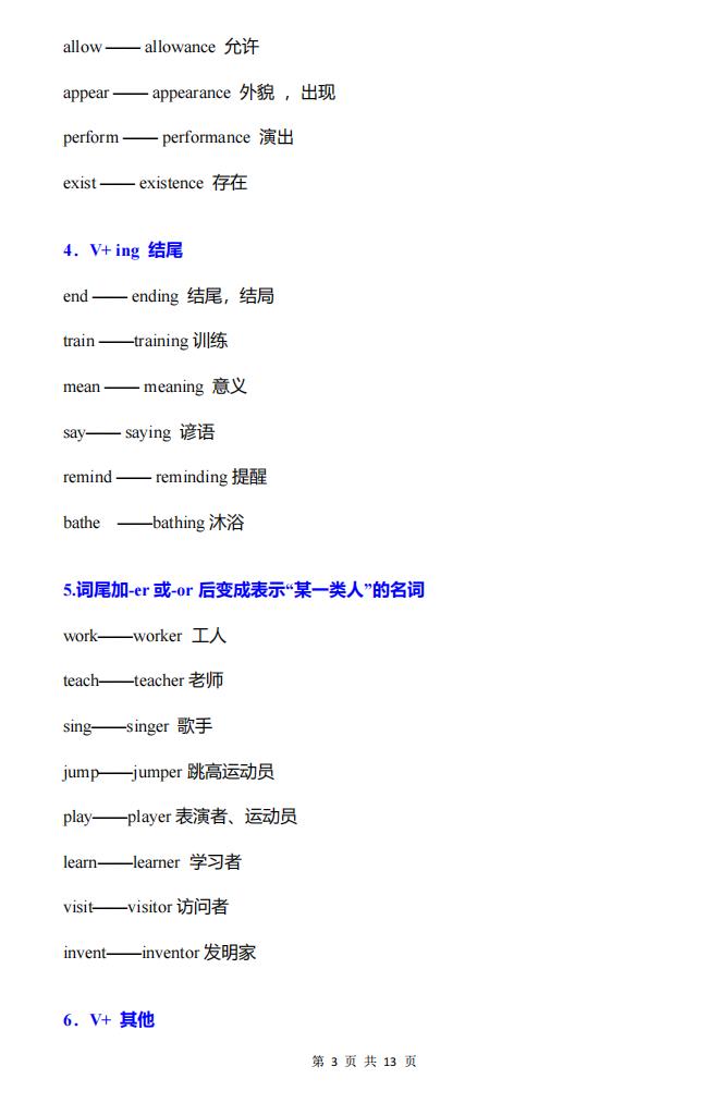 高中英语-5类28组词性转换规律归纳插图高中英语2