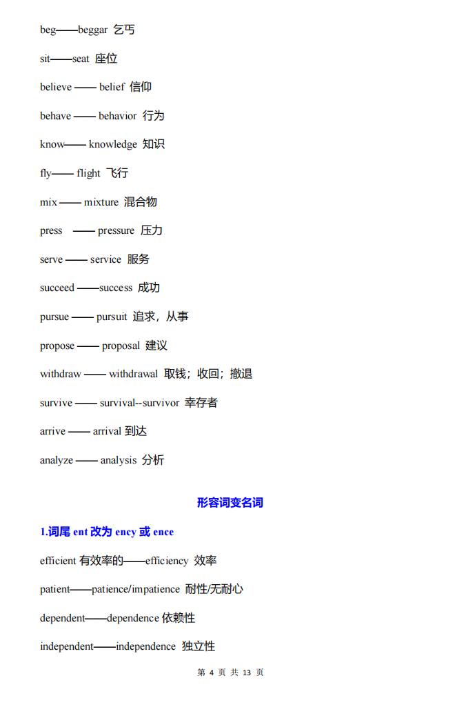 高中英语-5类28组词性转换规律归纳插图高中英语3