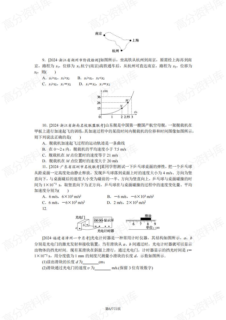 高中物理-2025版高考物理考点题型归纳总结（含参考答案及解析）插图高中物理5