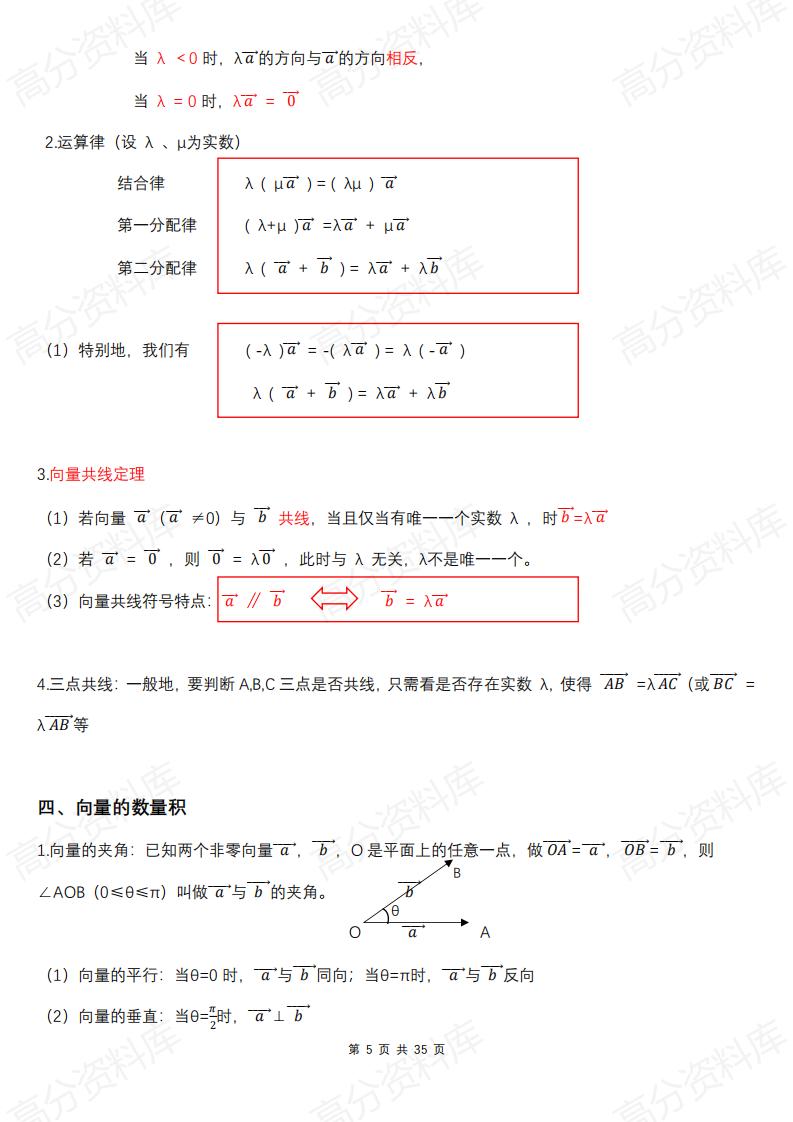 高中数学-高中数学人教A版必修第二册知识点总结（2019新教材）插图高中数学4