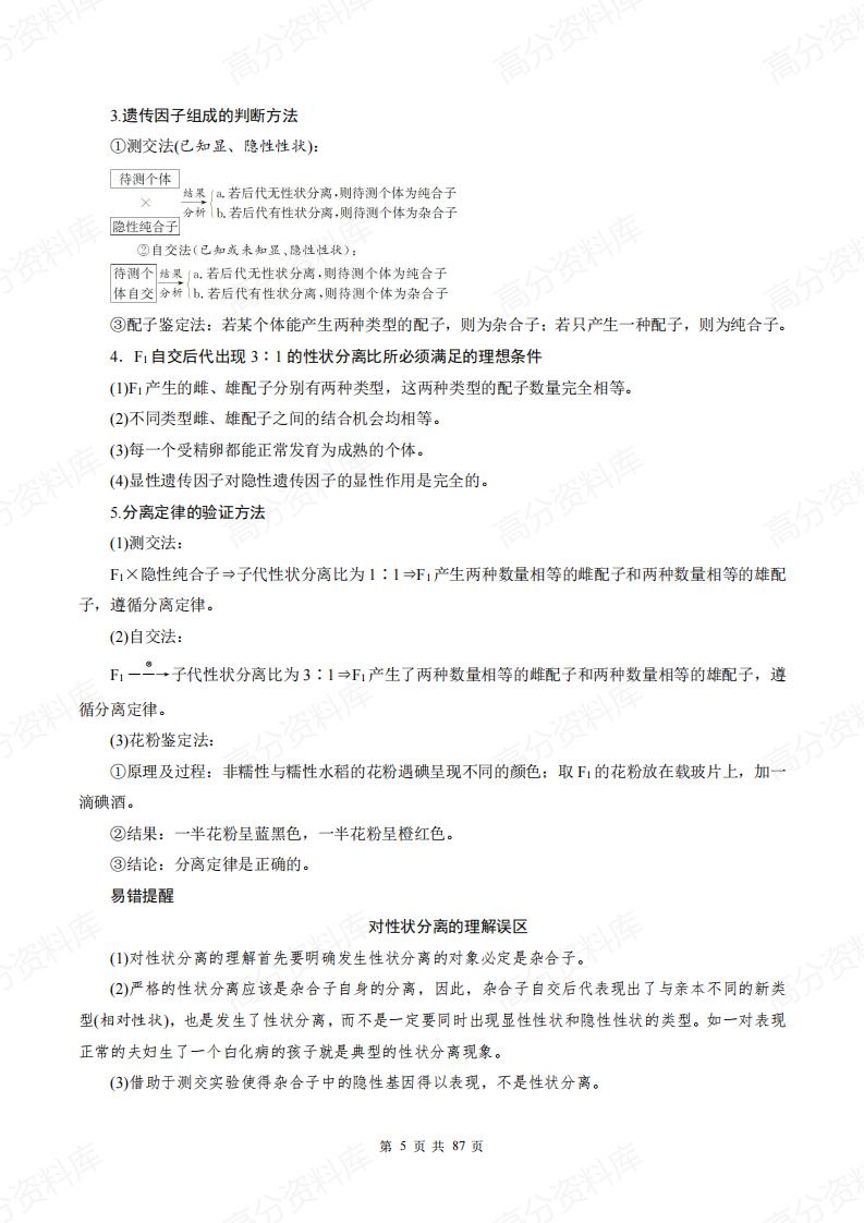 高中生物-新教材人教版高中生物必修二《遗传与进化》知识点插图高中生物4