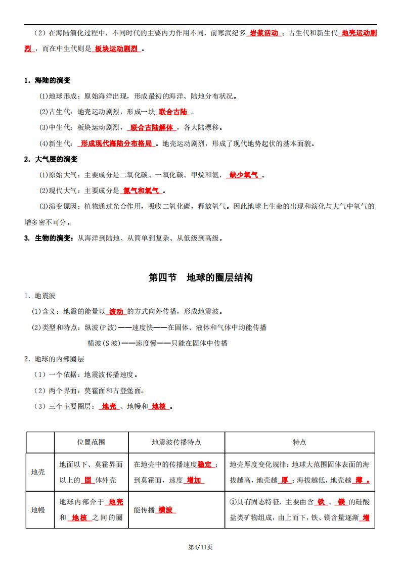 高中地理-新教材必修一知识点（上）插图高中地理3