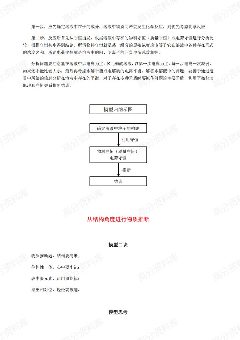 高中化学-型记忆卡模型解题法篇插图高中化学7