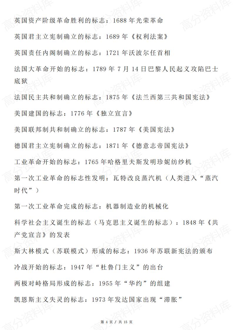 高中历史-高考历史关键事件节点插图高中历史3