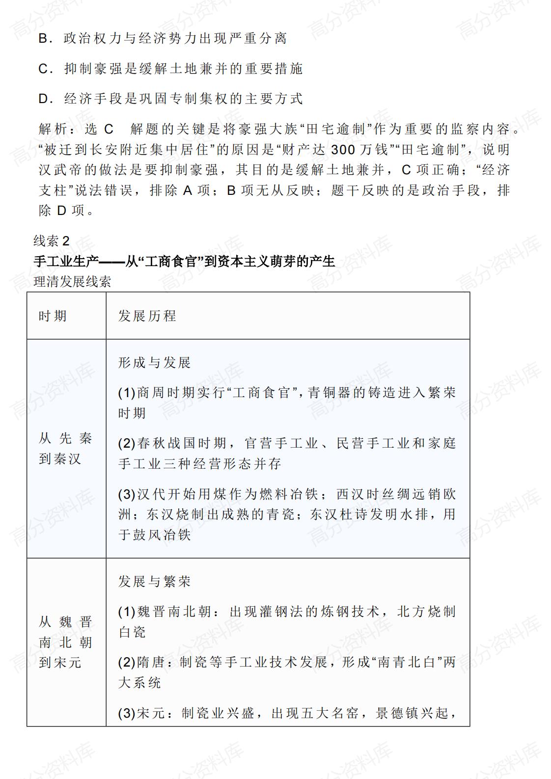 高中历史-古代中国经济的基本结构与特点插图高中历史5