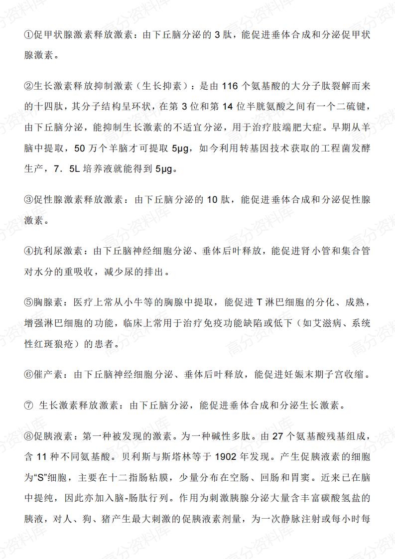 高中生物-高中生物涉及的各种“素”插图高中生物1