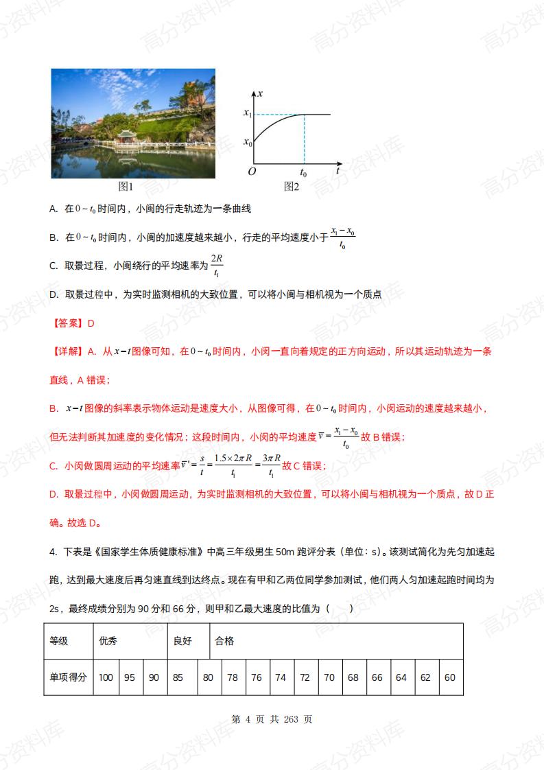 高中物理-2025版高三物理一轮复习章末检测卷插图高中物理3