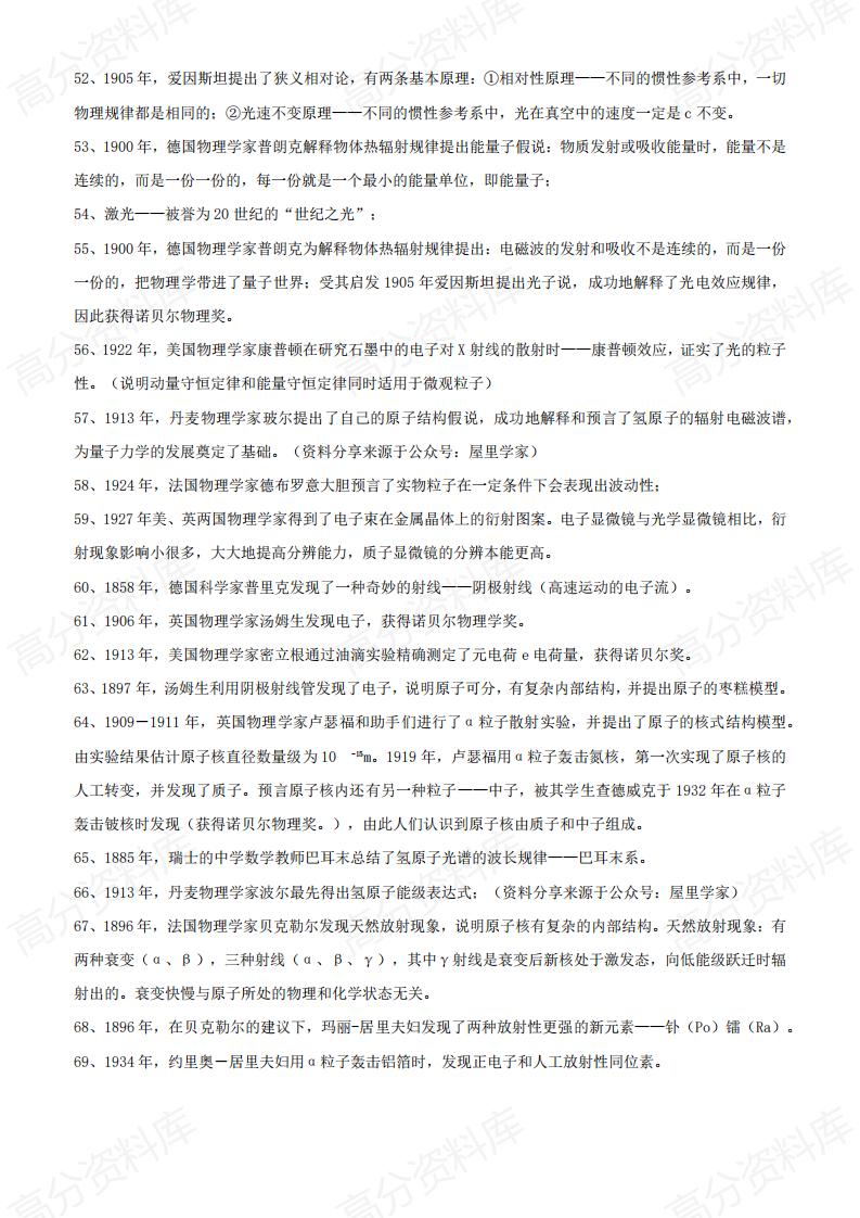 高中物理-2024版高中物理学史（精编版）插图高中物理3