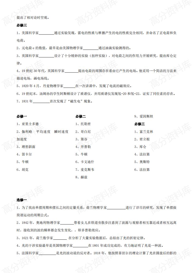 高中物理-2024版高中物理学史（精编版）插图高中物理5