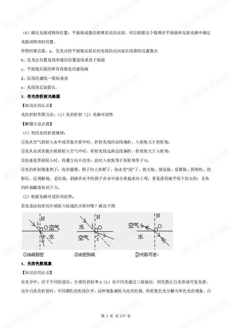 初中物理-2024年中考物理二轮复习题型专练（含答案）插图初中物理2