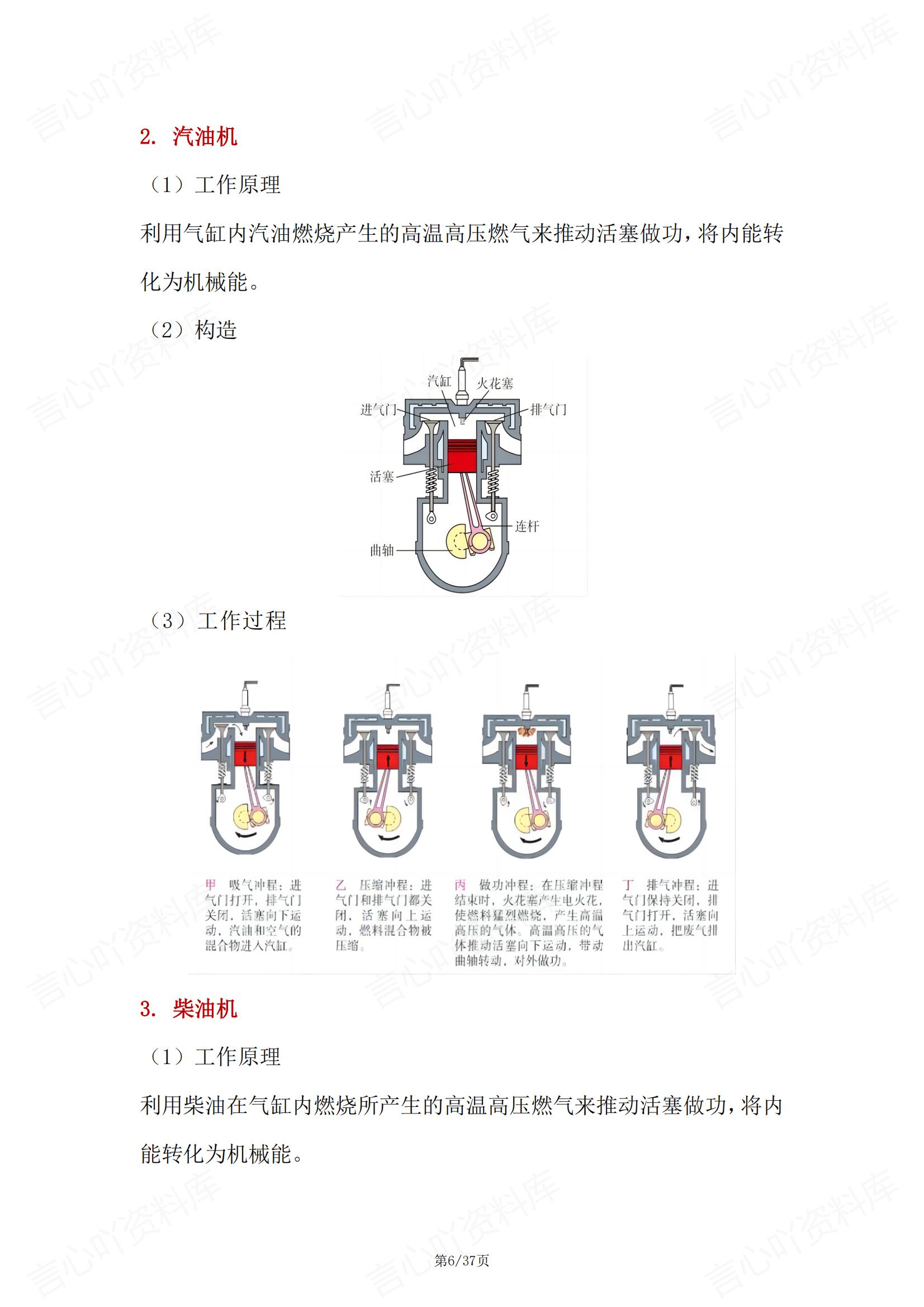 初中物理 | 人教版九年级全册单元知识归纳插图初中物理5