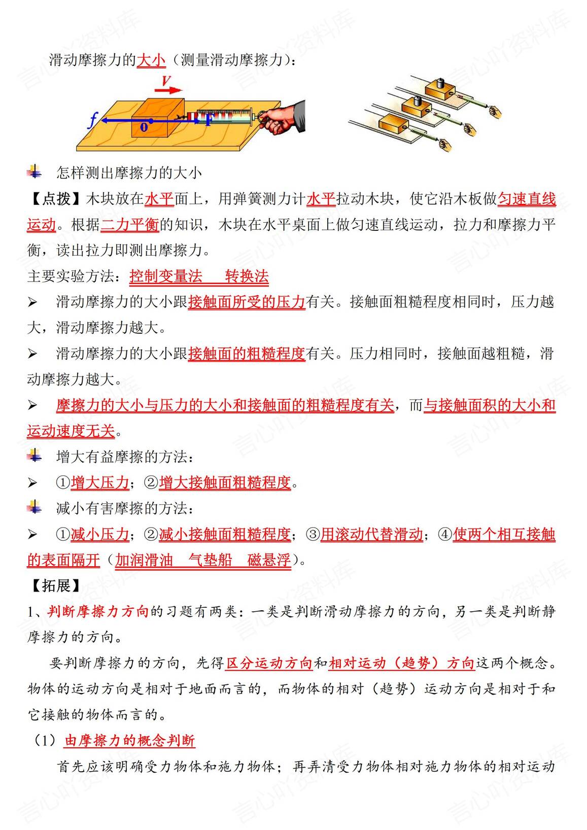 初中物理 | 人教版八下新章节重要知识总结插图初中物理5