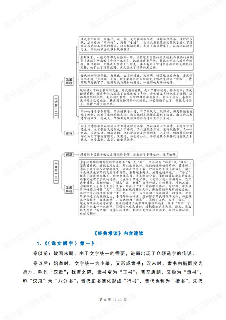 初中语文-8年级初二下册《经典常谈》名著导读+章节梳理+内容速读+真题+读后感插图初中语文5