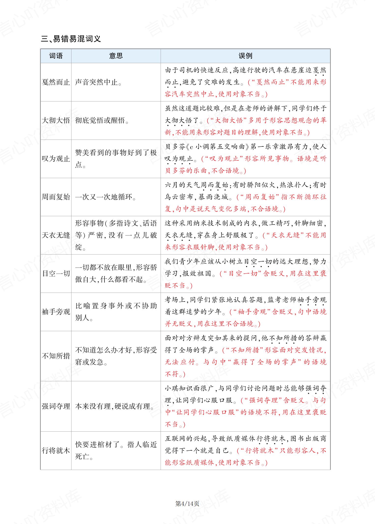 初中语文 | 8下初二全册知识总结梳理汇总插图初中语文3