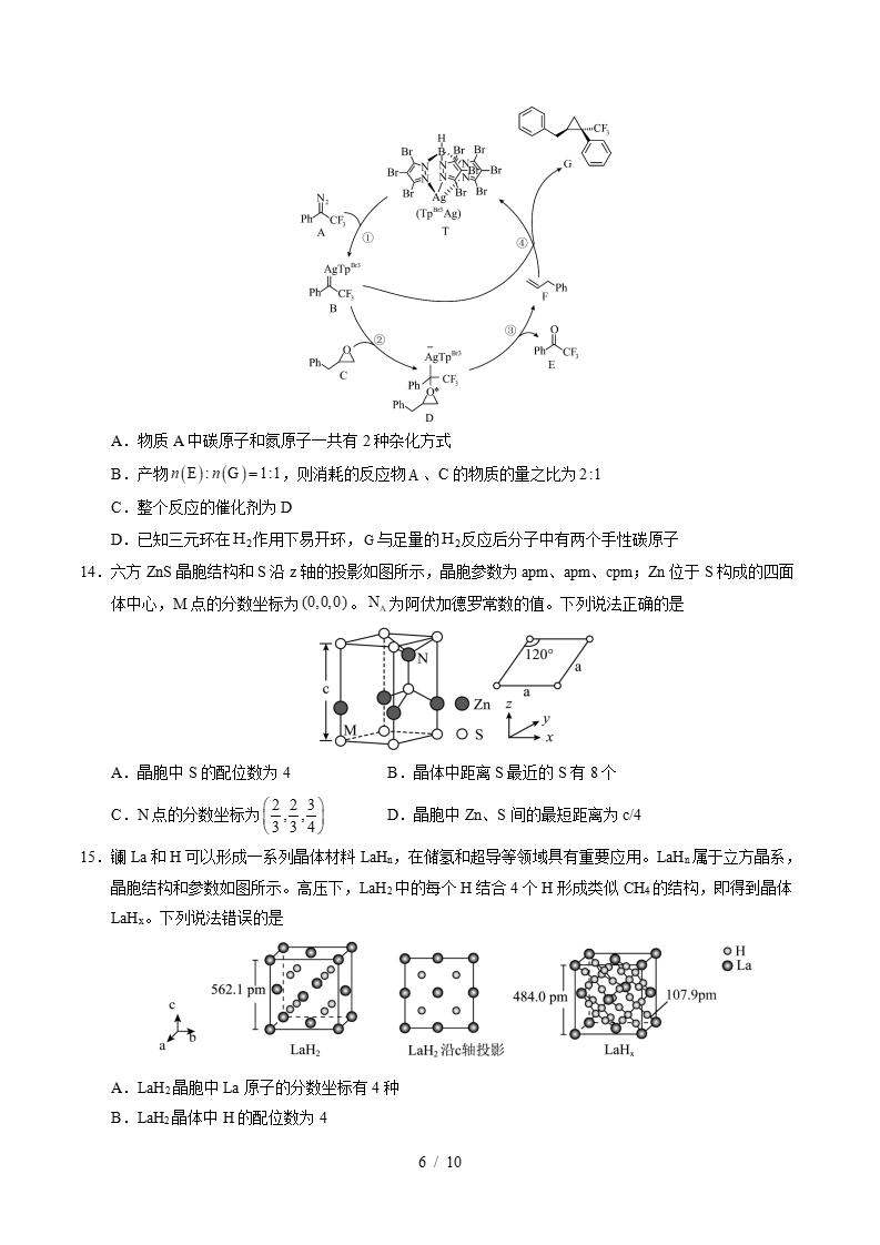 高中化学-高二下学期月考试卷第1次答案解析鲁科版插图同步试卷专项5
