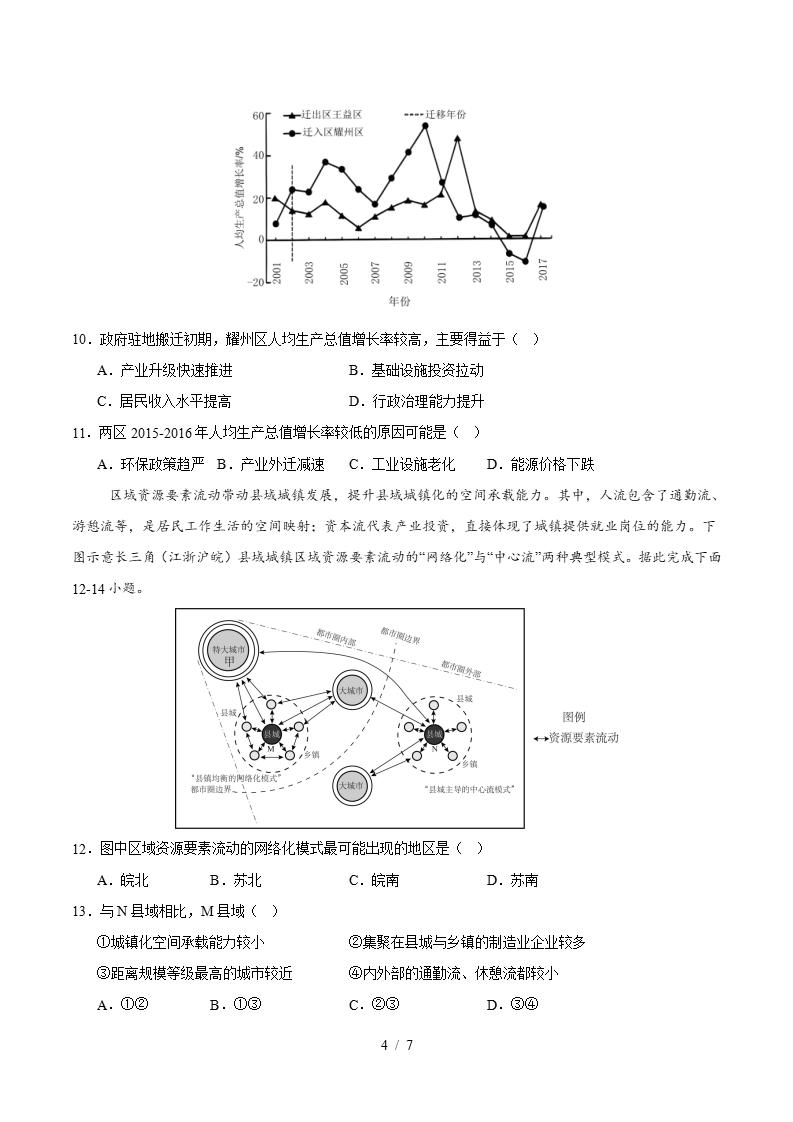 高中地理-高二下学期月考试卷第1次答案解析人教版插图同步试卷专项3