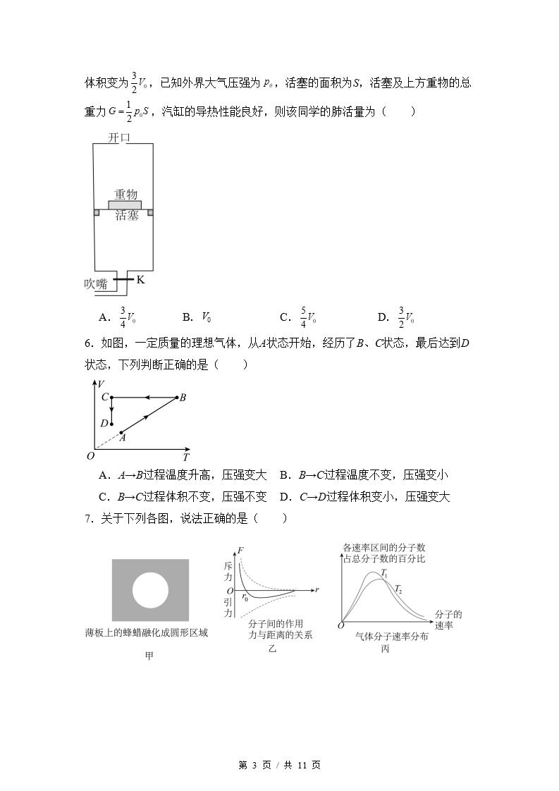 高中物理-高二下学期月考试卷第3次答案解析人教版插图同步试卷专项1