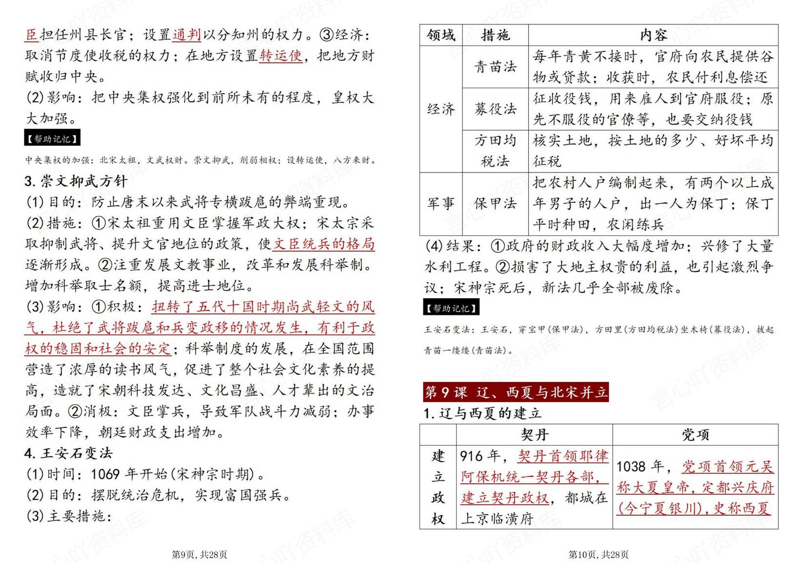 初中历史-2025年七年级新课标下册必背知识点汇总插图初中历史4