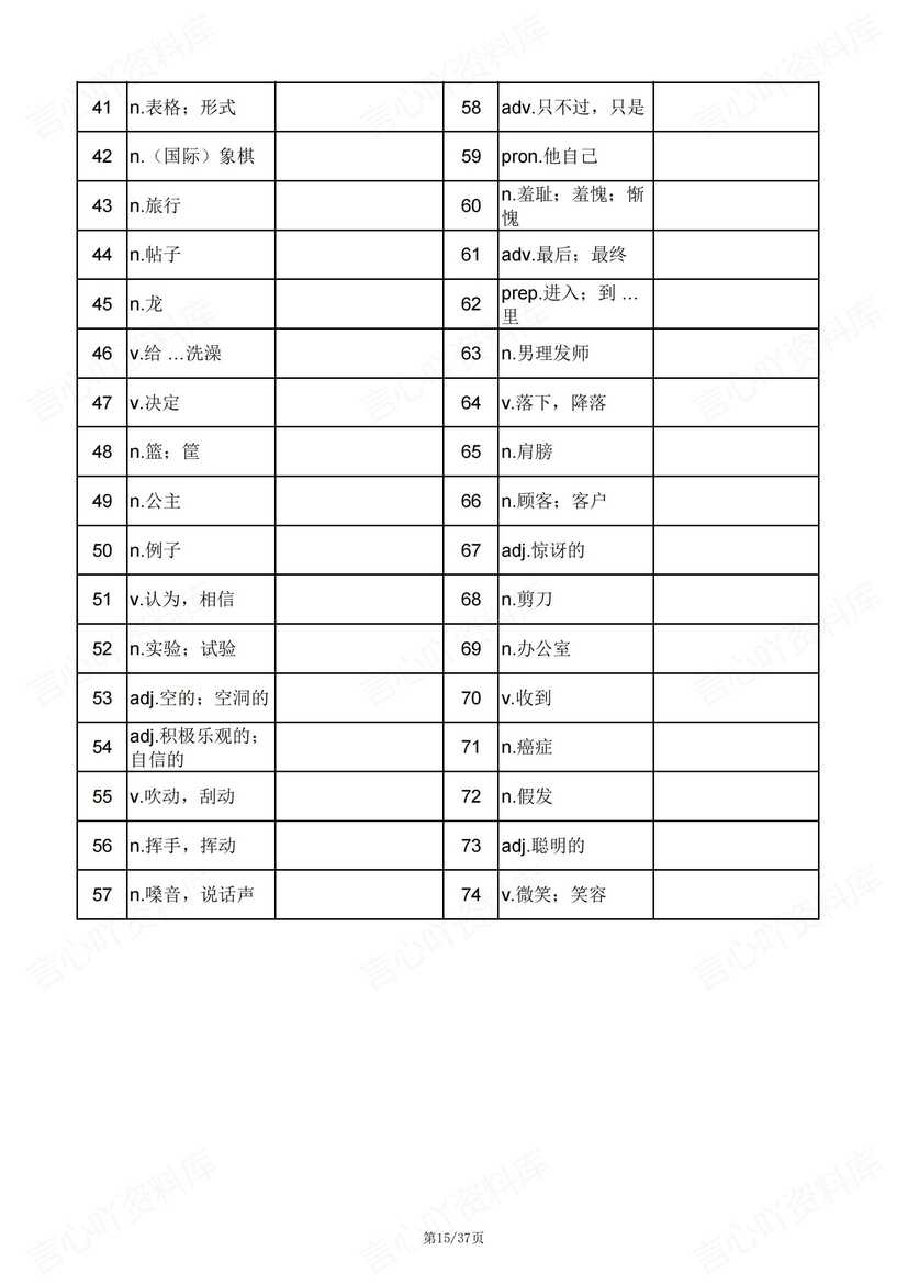 初中英语-2025新外研版七年级下单词表（背诵+中英互译）插图初中英语6