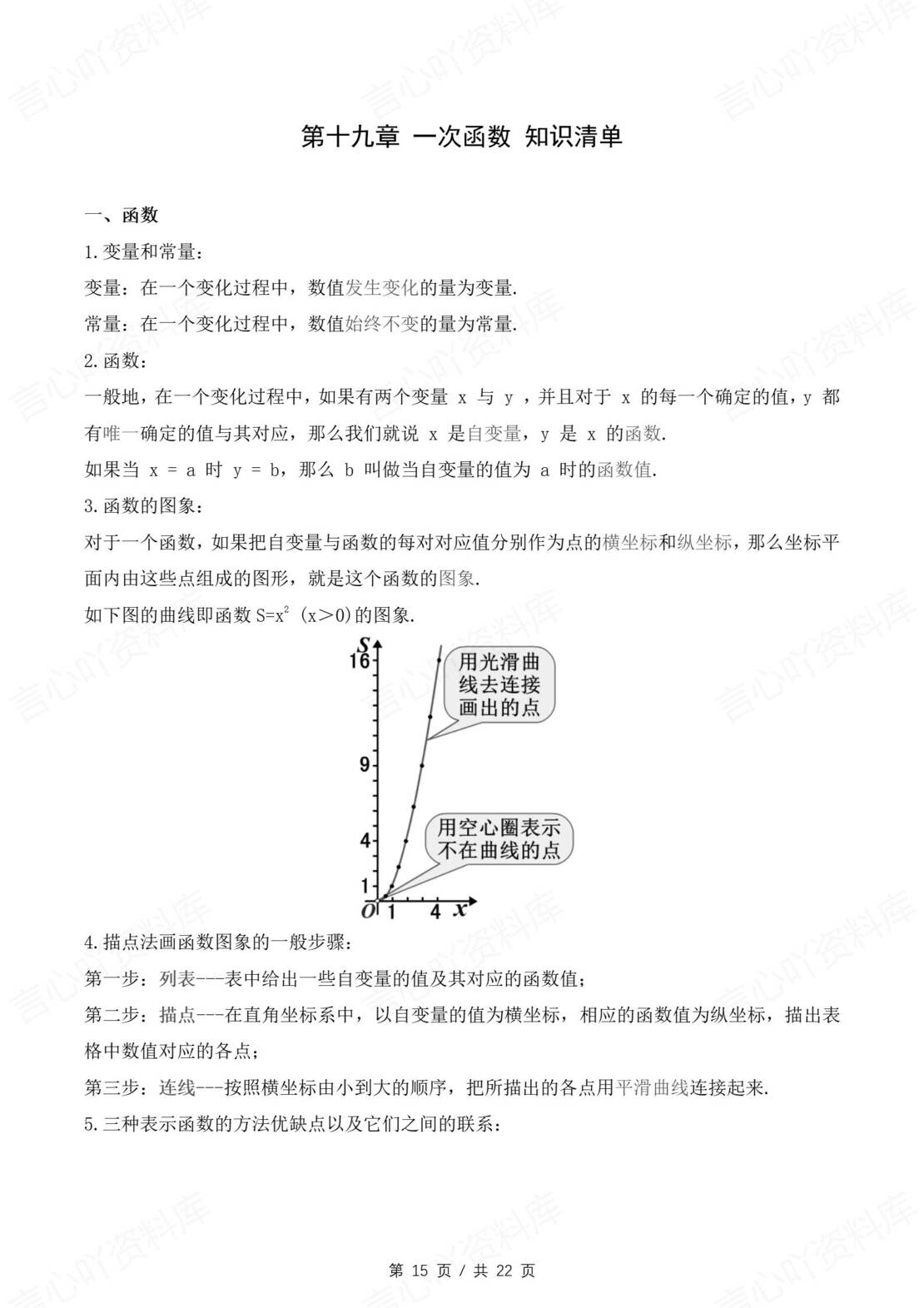 初中数学 | 人教版八年级下同步知识清单原卷解析版插图初中数学5