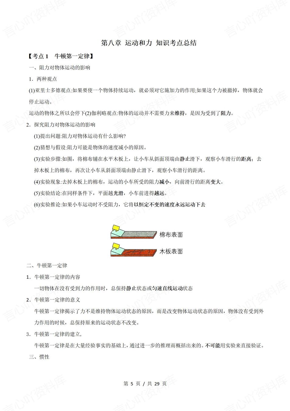 初中物理 | 新教材人教版八年级下单元同步知识考点归纳总结插图初中物理1