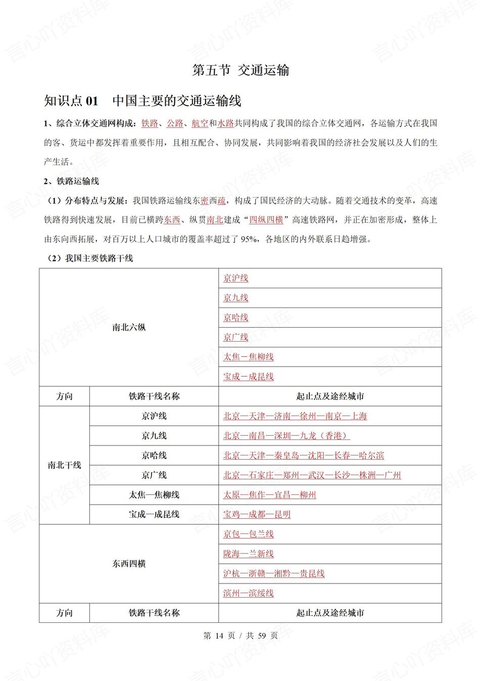 初中地理 | 新教材中图版七年级下章节单元知识清单（背诵填空版）插图初中地理3