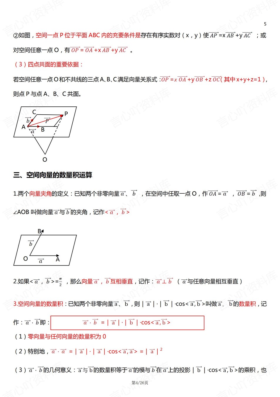 高中数学 | 新人教A版选择性必修一知识点总结同步清单梳理归纳插图高中数学3