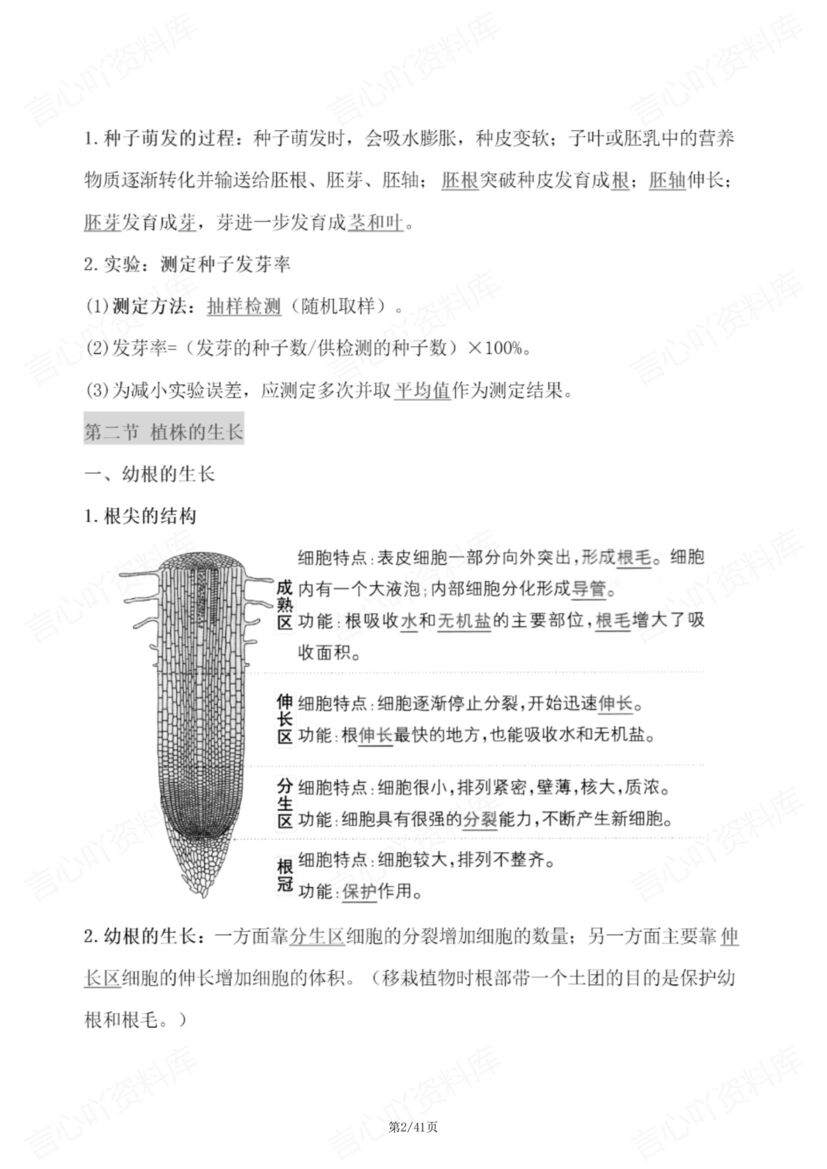 初中生物 | 新人教版七下单元知识总结梳理插图初中生物1
