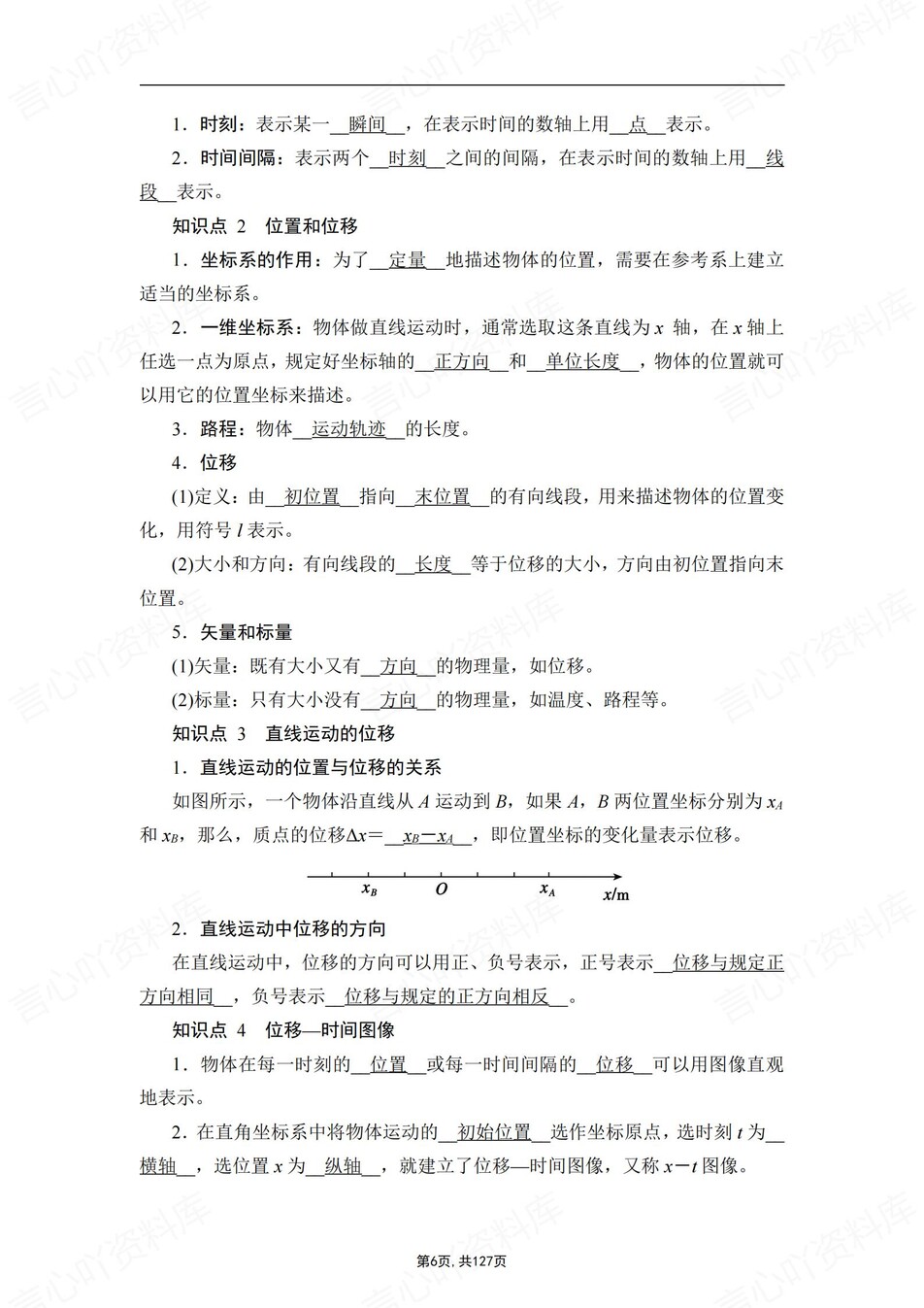 高中物理 | 新人教版必修一知识点总结同步清单梳理归纳插图高中物理5