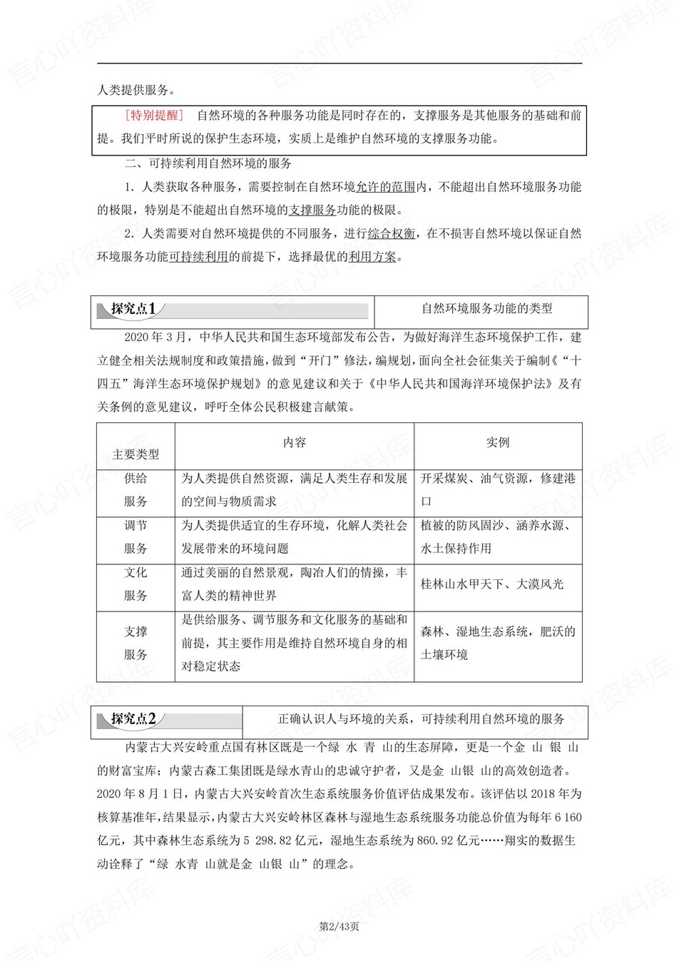 高中地理 | 新人教版选择性必修三知识点总结同步清单梳理归纳插图高中地理1