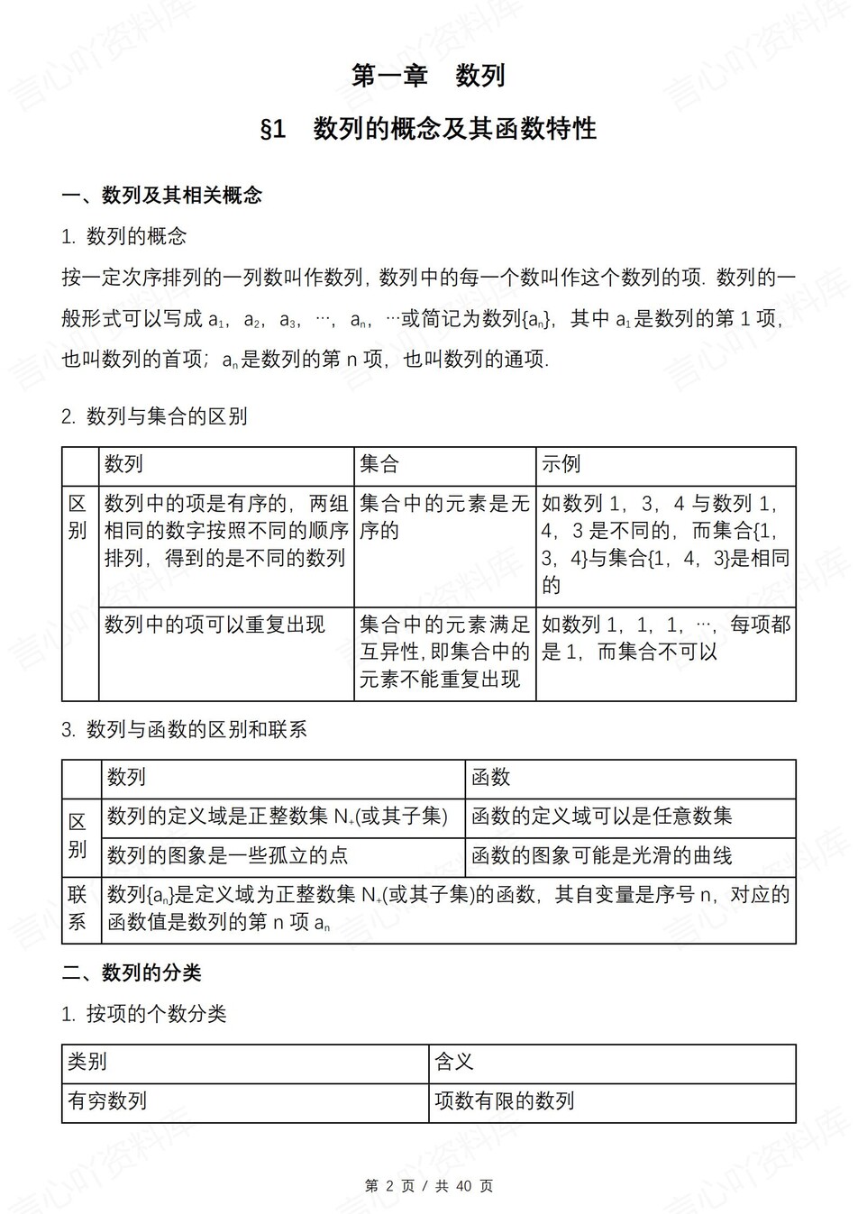 高中数学 | 新北师大版选择性必修二知识点总结同步清单梳理归纳插图高中数学1