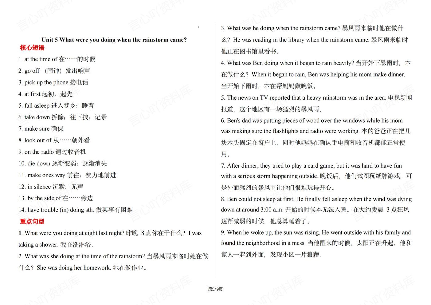 初中英语-人教版八下核心短语和重点句型归纳期末复习插图初中英语4