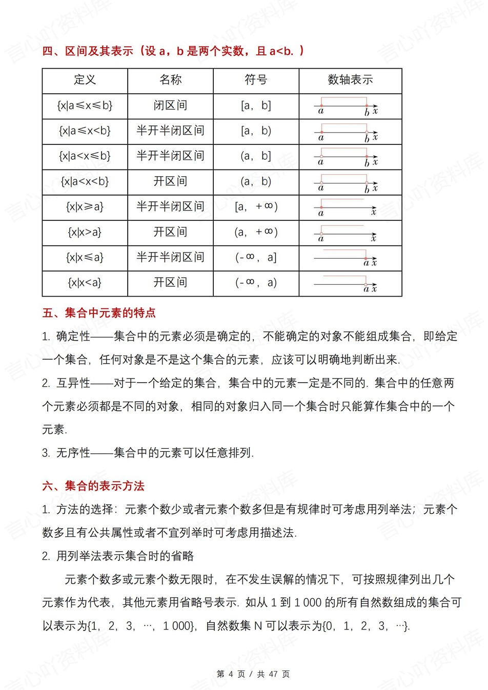 高中数学 | 新人教B版必修一知识点总结同步清单梳理归纳插图高中数学3