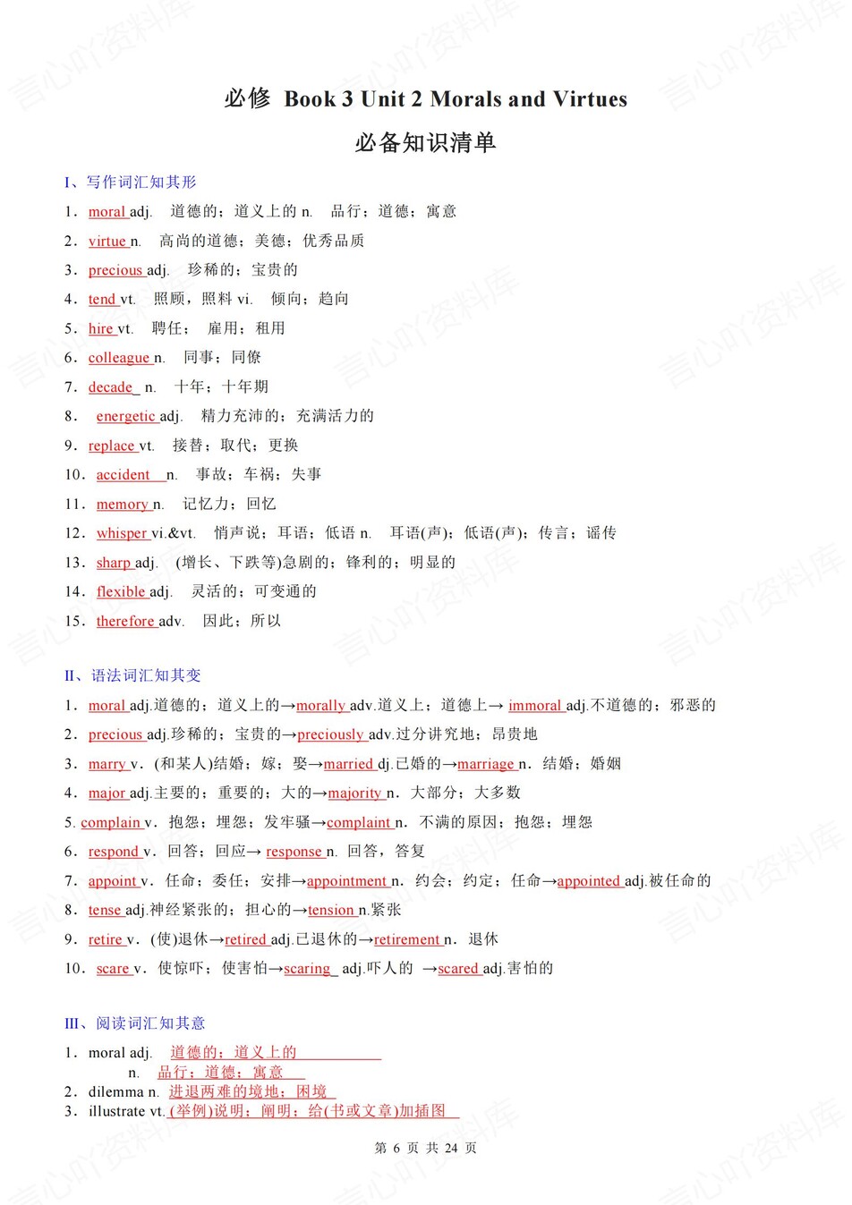 高中英语 | 新人教版必修三知识点总结同步清单梳理归纳插图高中英语5