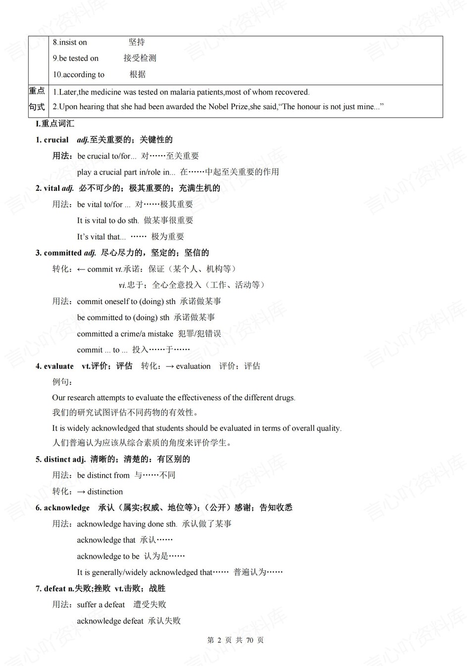 高中英语 | 新人教版选择性必修一知识点总结同步清单梳理归纳插图高中英语1