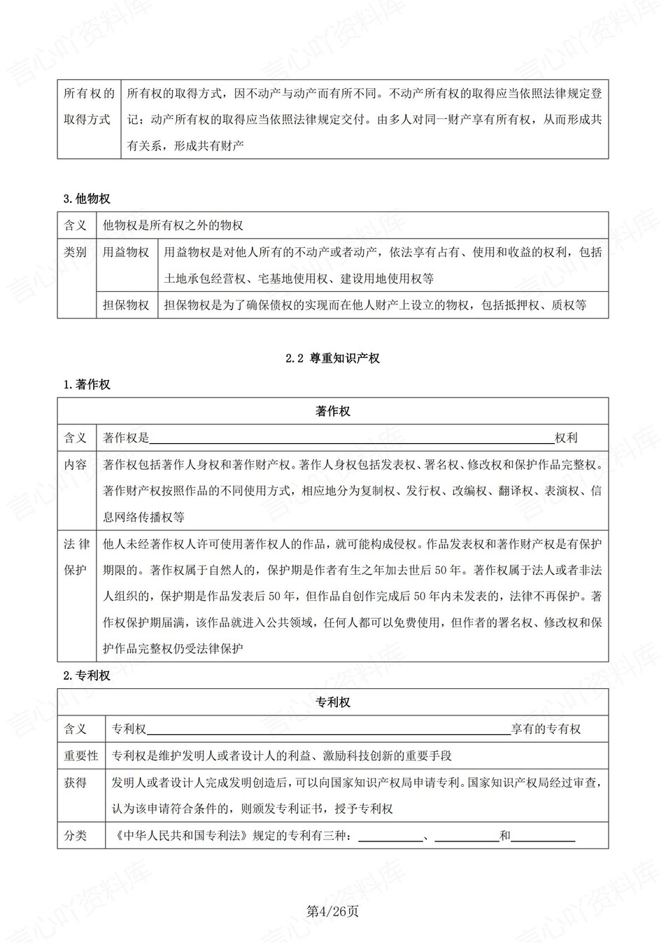 高中政治 | 统编版选择性必修二同步清单填空背诵知识总结梳理（填空默写）插图高中政治3