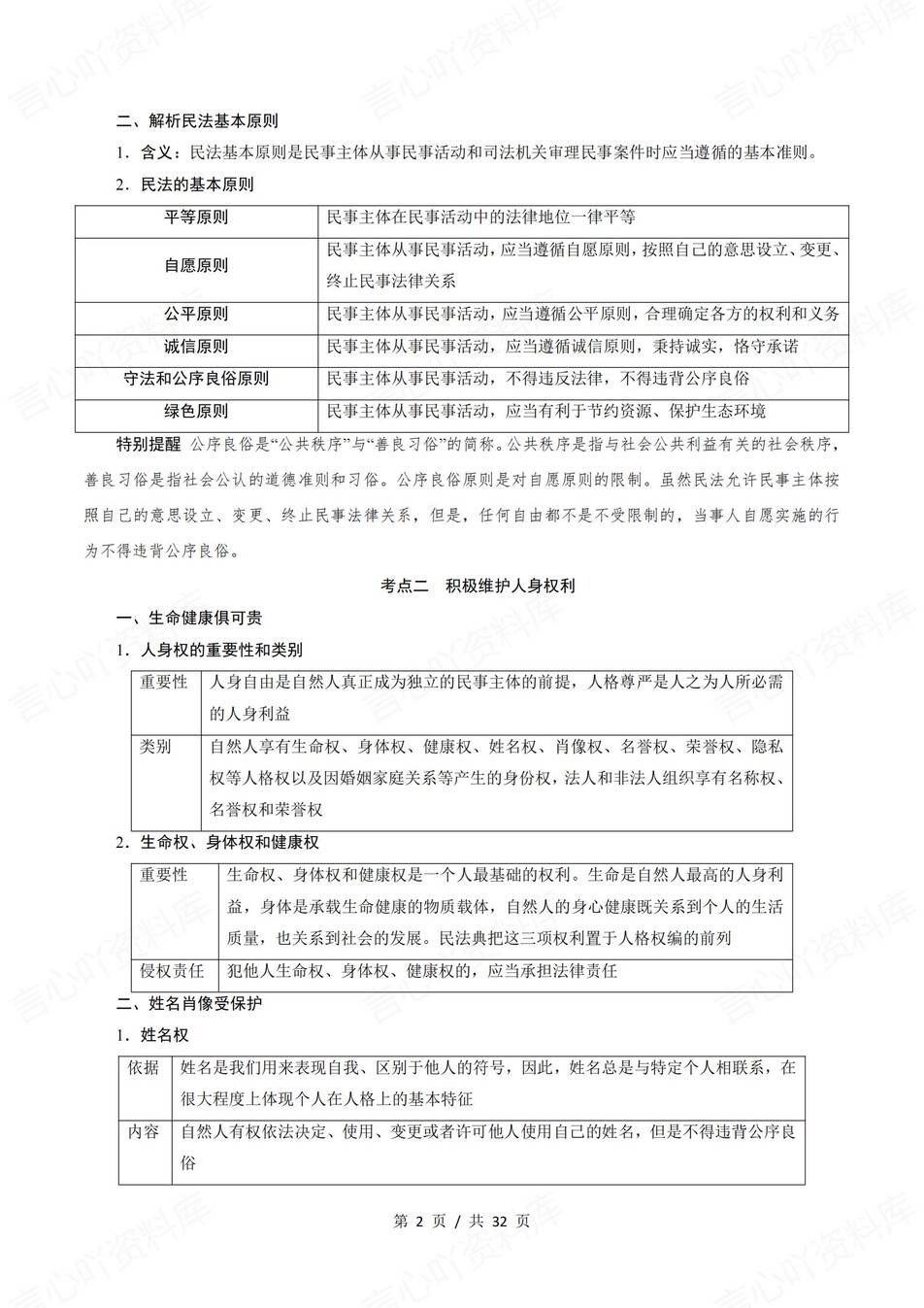 高中政治 | 统编版选择性必修二高频考点背诵清单知识总结插图高中政治1