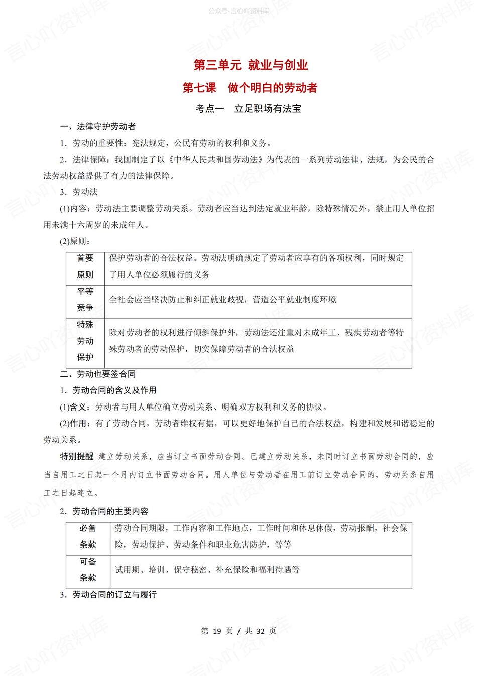 高中政治 | 统编版选择性必修二高频考点背诵清单知识总结插图高中政治4