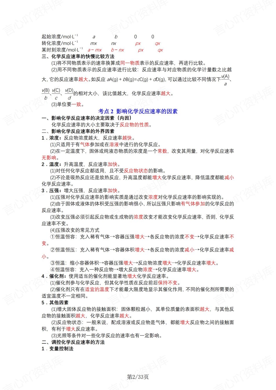 高中化学 | 新苏教版必修二同步清单填空背诵知识总结梳理（背诵答案）插图高中化学1