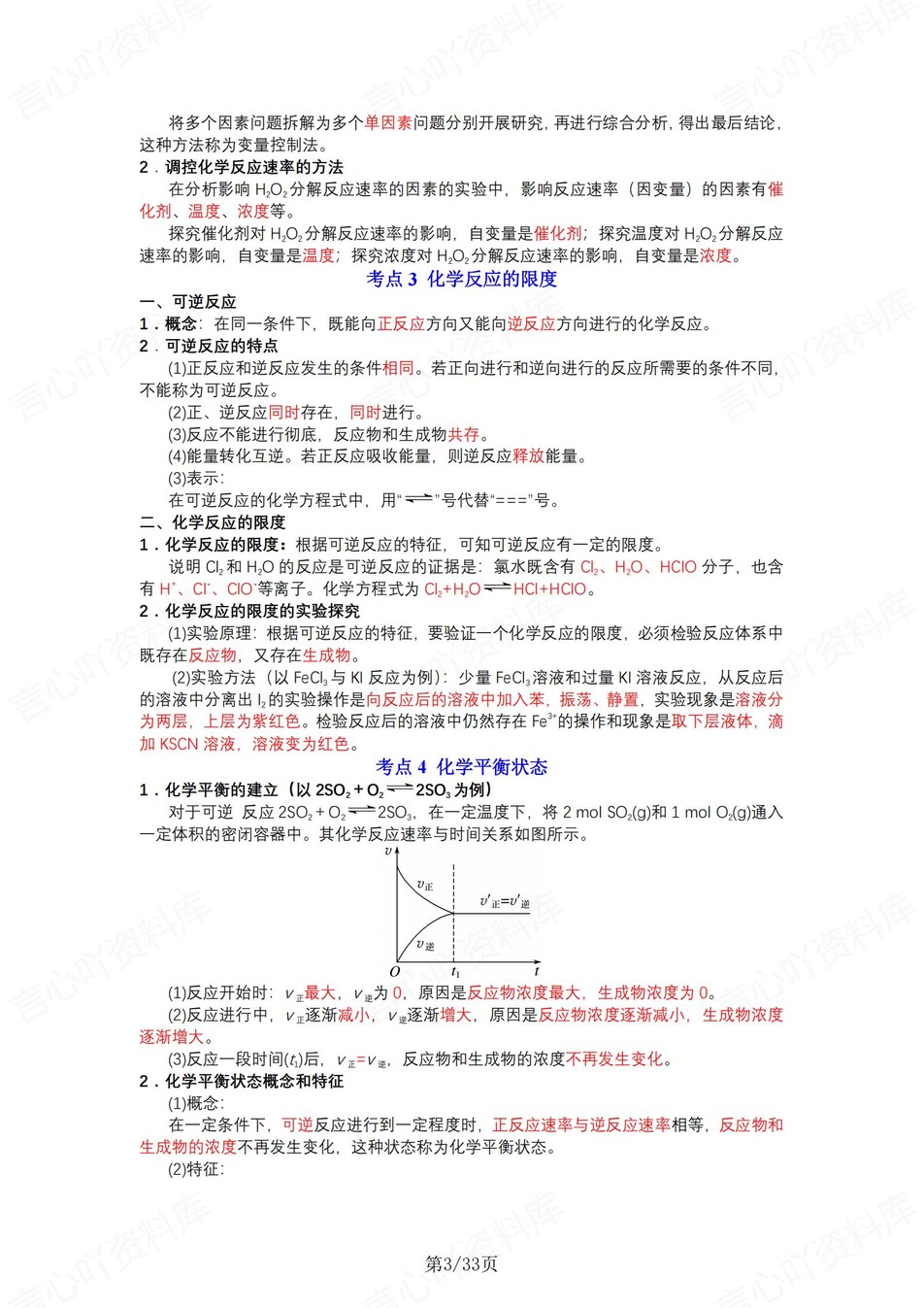 高中化学 | 新苏教版必修二同步清单填空背诵知识总结梳理（背诵答案）插图高中化学2