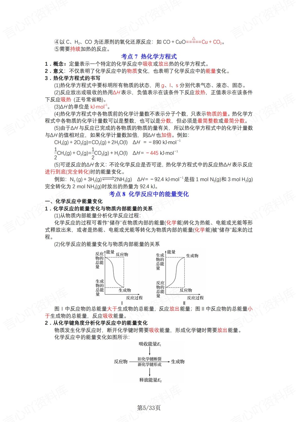高中化学 | 新苏教版必修二同步清单填空背诵知识总结梳理（背诵答案）插图高中化学4