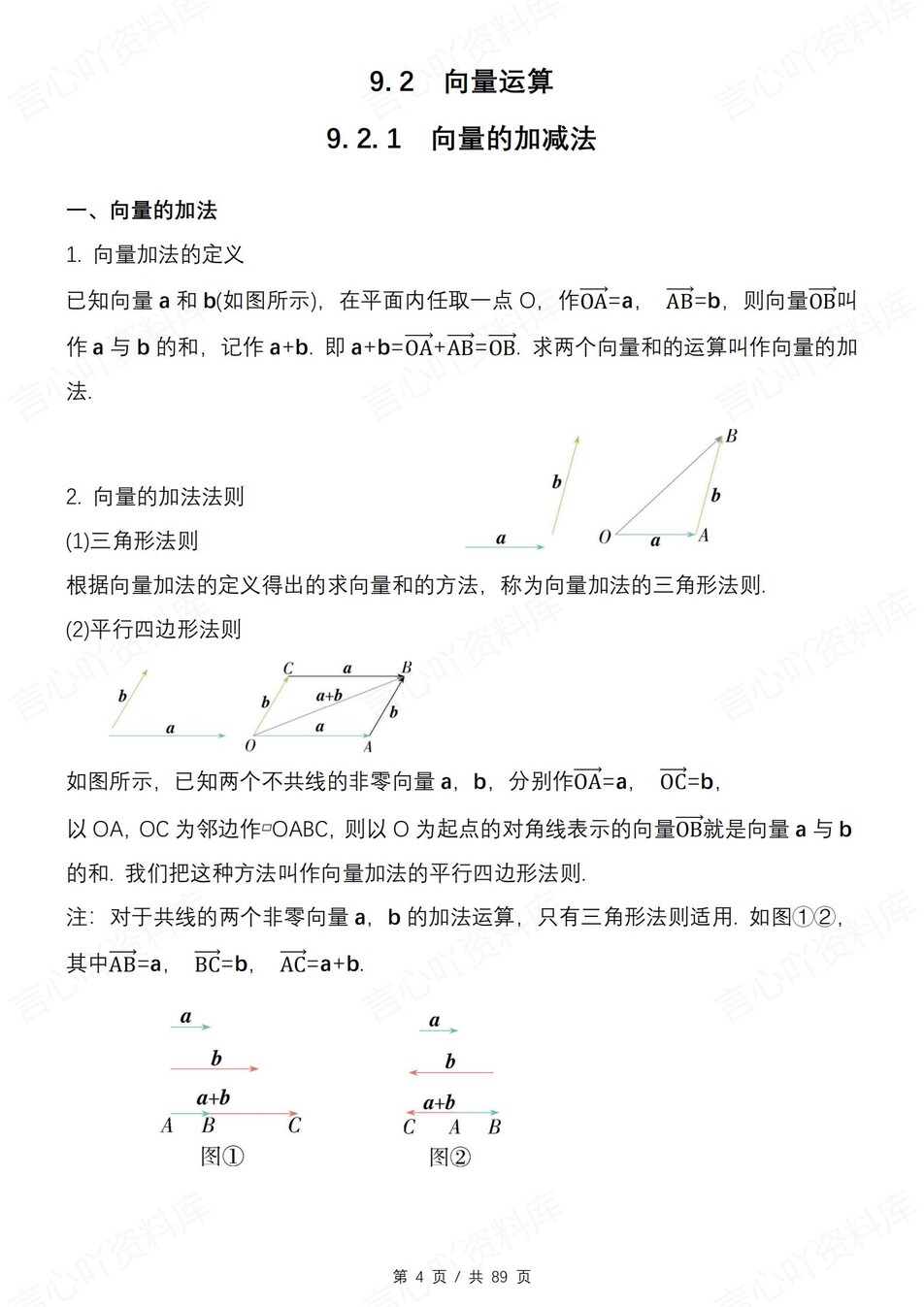 高中数学 | 新苏教版必修二知识点总结同步清单梳理归纳插图高中数学3