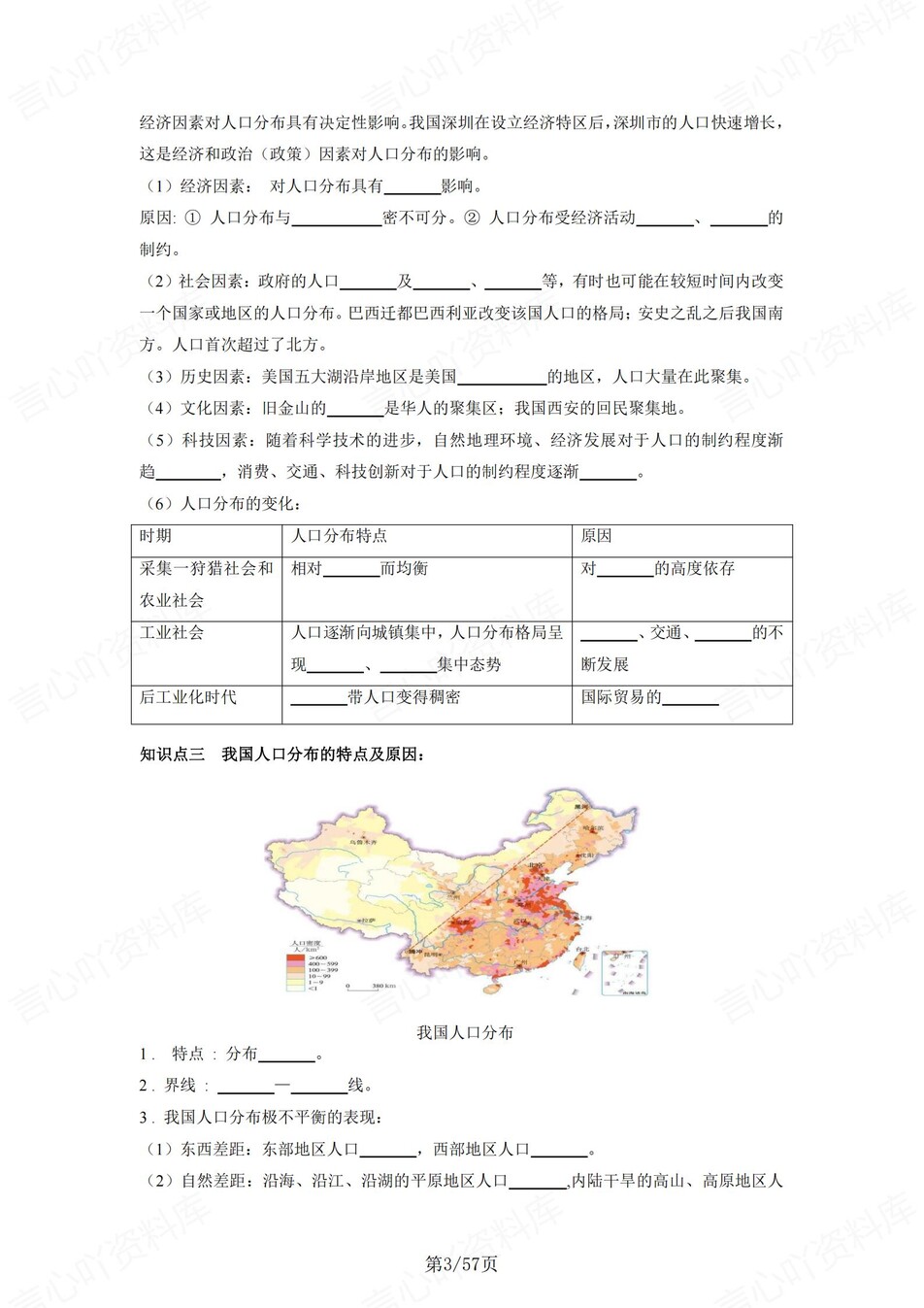高中地理 | 新湘教版必修二同步清单填空背诵知识总结梳理（填空默写）插图高中地理2