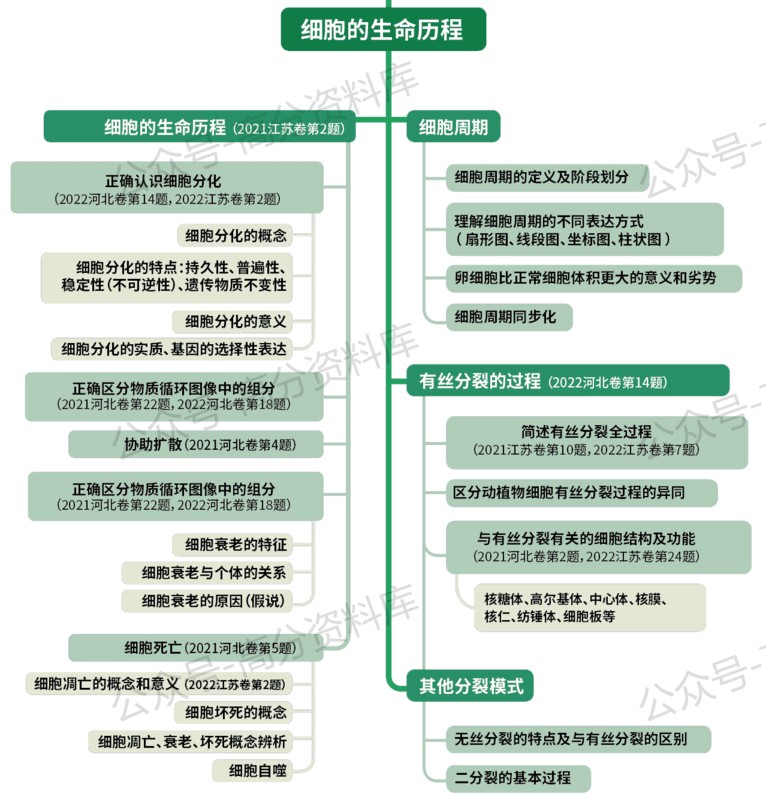 高中生物-思维导图重要知识导图必修选修高中知识点梳理插图高中生物2